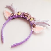 Image of Lilac Floral Deer Headband