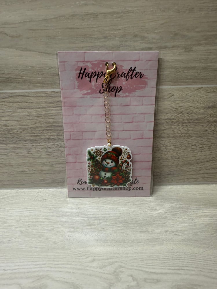 Image of Ready-To-Bead Dangle  -  Snowman
