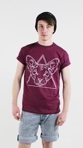Image of Sacred Logo Tee Maroon