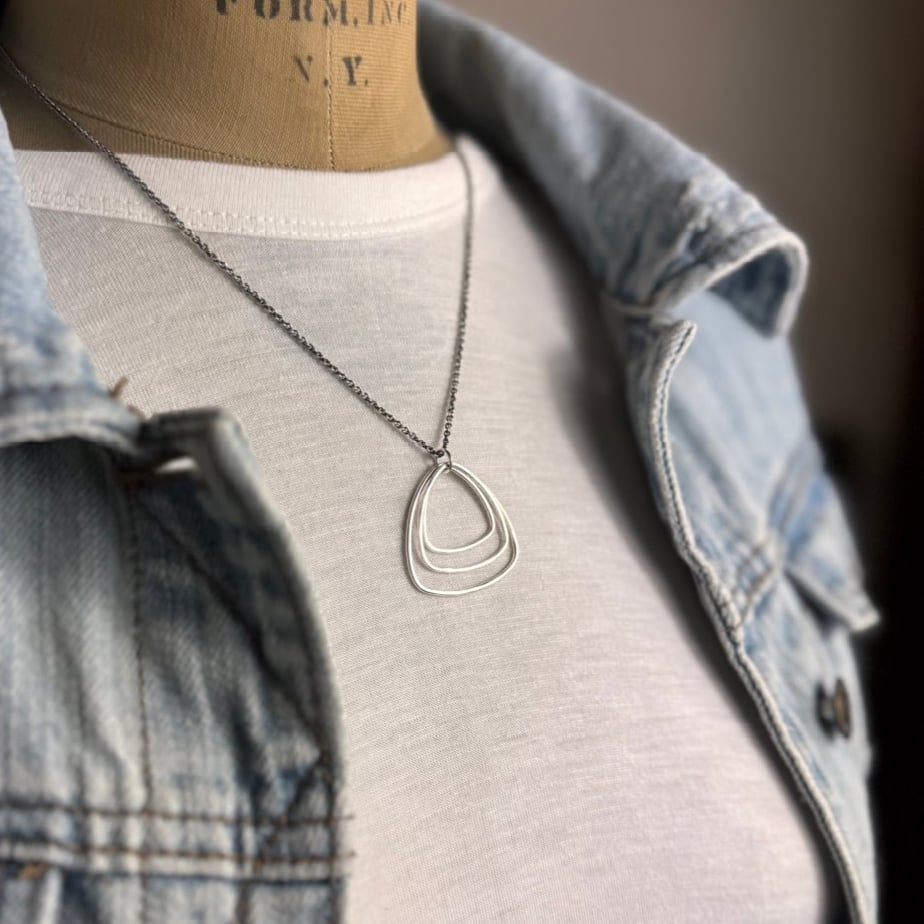 Image of Tri Hoop Necklace