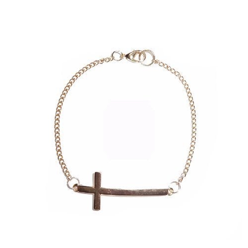 Image of Gold Cross Bracelet