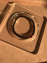 Image 3 of Obisidian and cinnabar bracelet 黑曜石紫金砂手链