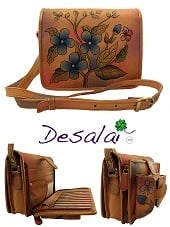 Image of Hand Painted Leather Bag