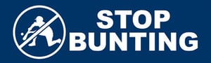 Image of STOP BUNTING Bumper Sticker