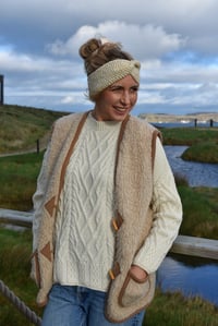 Image 5 of Cross-Over Headband - Handknit Locally