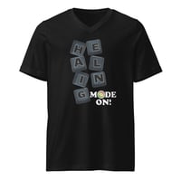 Image 1 of Unisex HEALING MODE Short Sleeve V-Neck T-Shirt