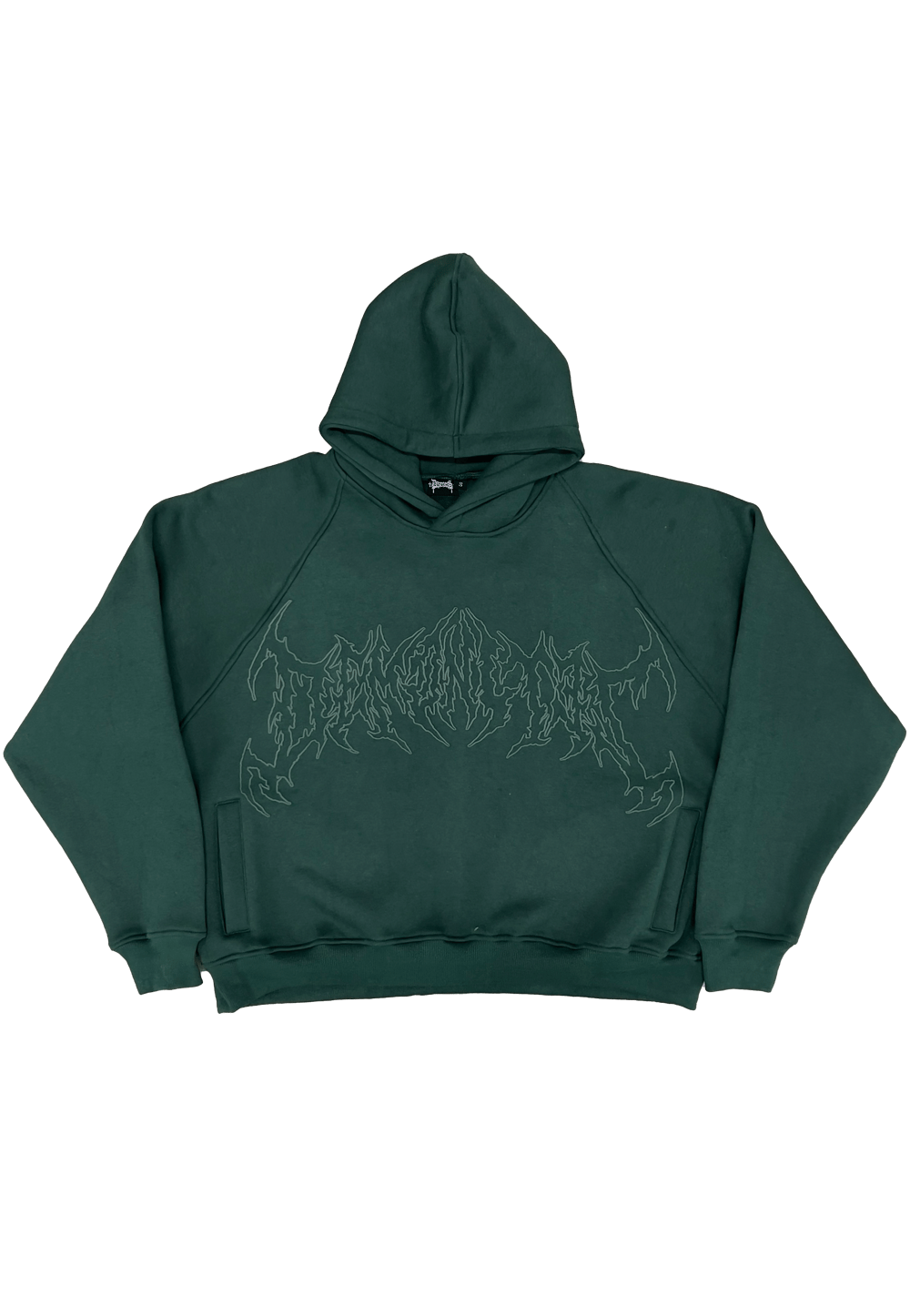 Image of DREADED MINDS FOREST GREEN HOODIE