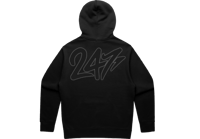 Image 2 of Relaxed 247 Applique Black Oodie