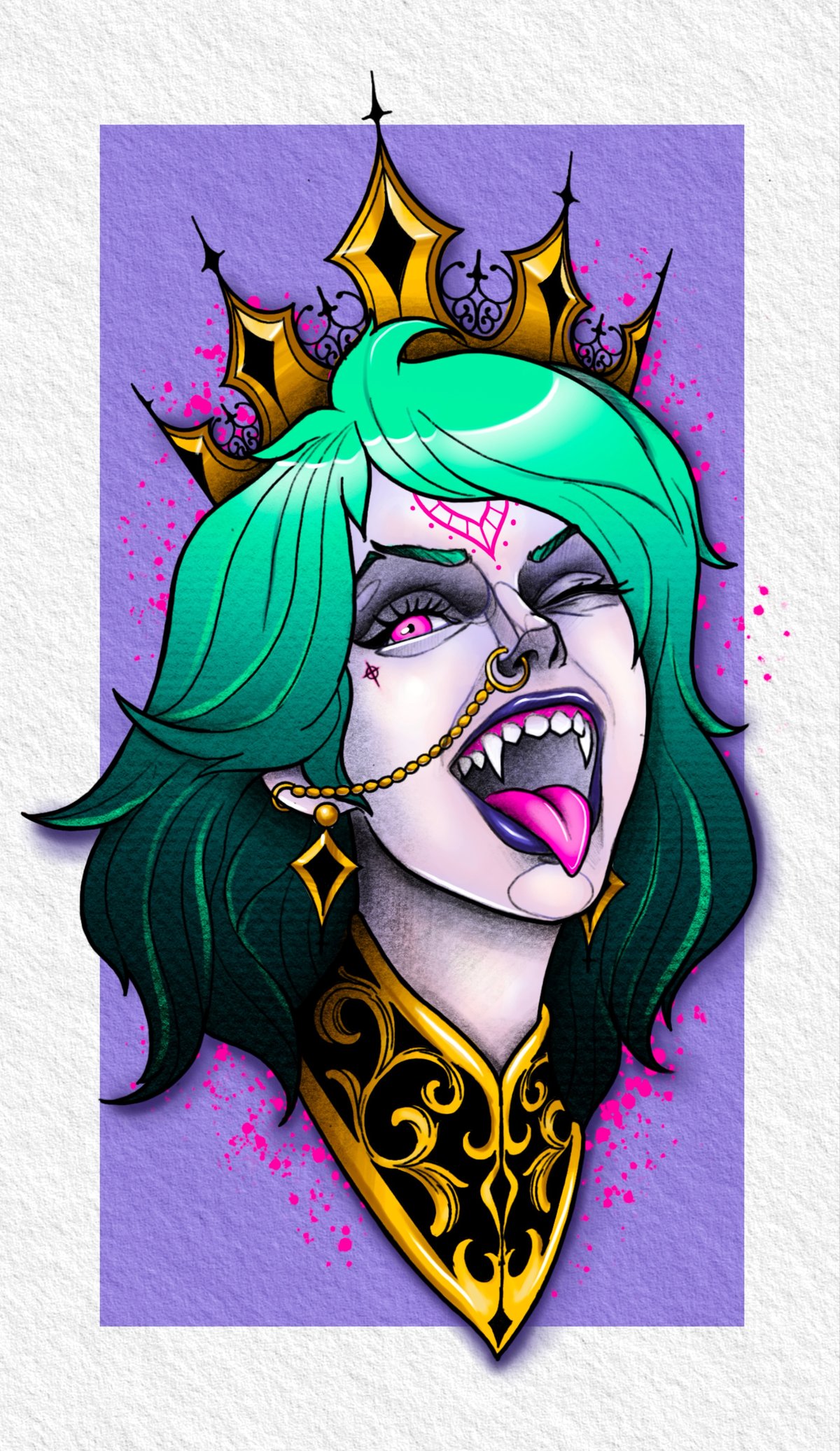 Image of VAMP QUEEN print