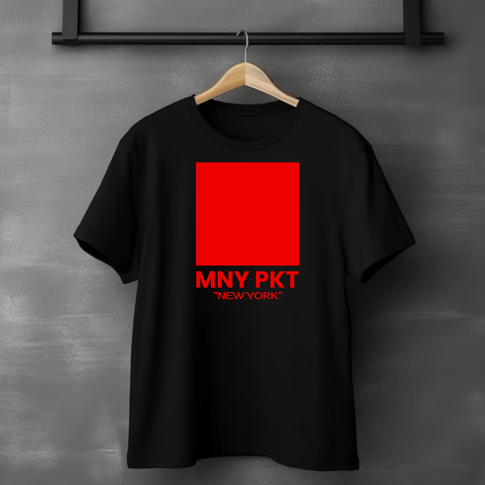 RED BOX TEE // BLACK 