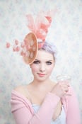Image of Champagne Pyramid Fascinator -choose your own colour