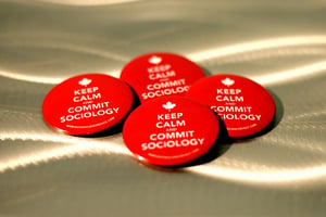 Image of "Keep Calm and Commit Sociology" Button 10 PACK