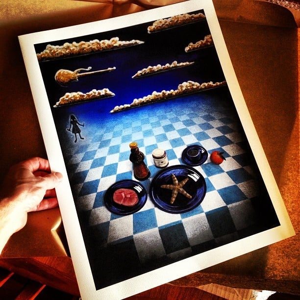 Image of "Starfish and Coffee" limited edition giclee print