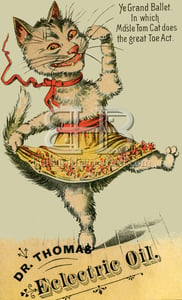 Image of Dr. Thomas' Eclectric Oil - Dancing Cat