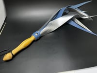 Image 3 of Ice Queen stingy flogger blue and silver leather 