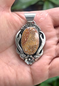 Image 3 of Sterling Silver Axis Floral Pendant