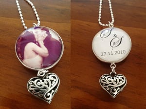 Image of Double sided 30mm with charm 