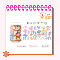 Preppy Girl UV DTF Cup wrap