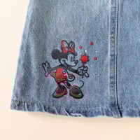 Image 4 of Disney Baby Girls Blue Denim Minnie Mouse Dress Overalls