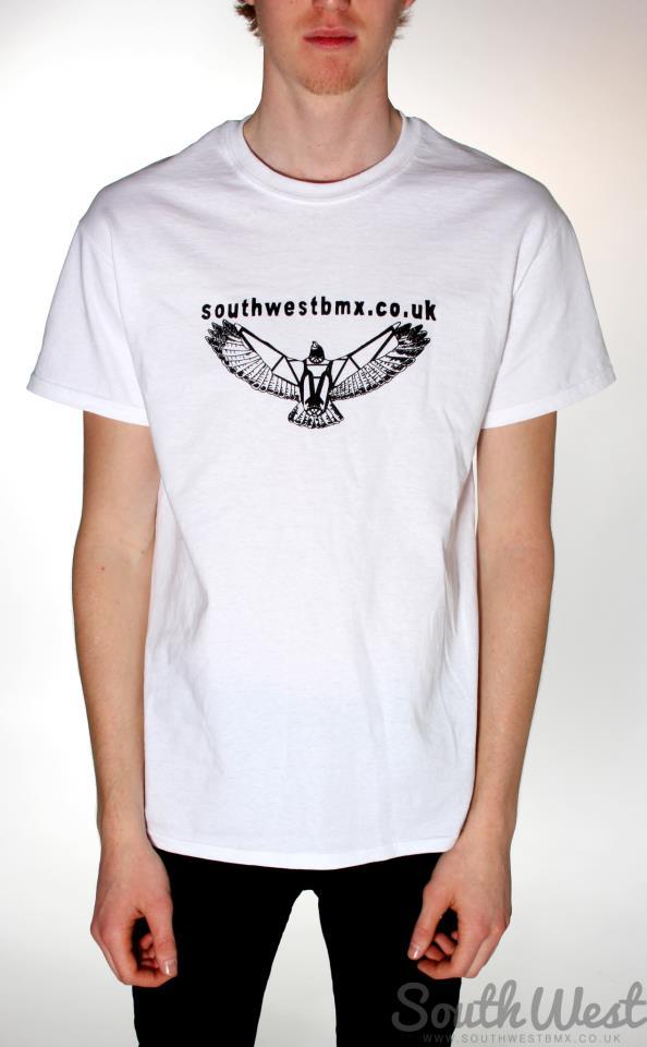 Image of (LIMITED EDITION) Eagle Parts T-shirt, WHITE, RED, ASH GREY & BLACK.