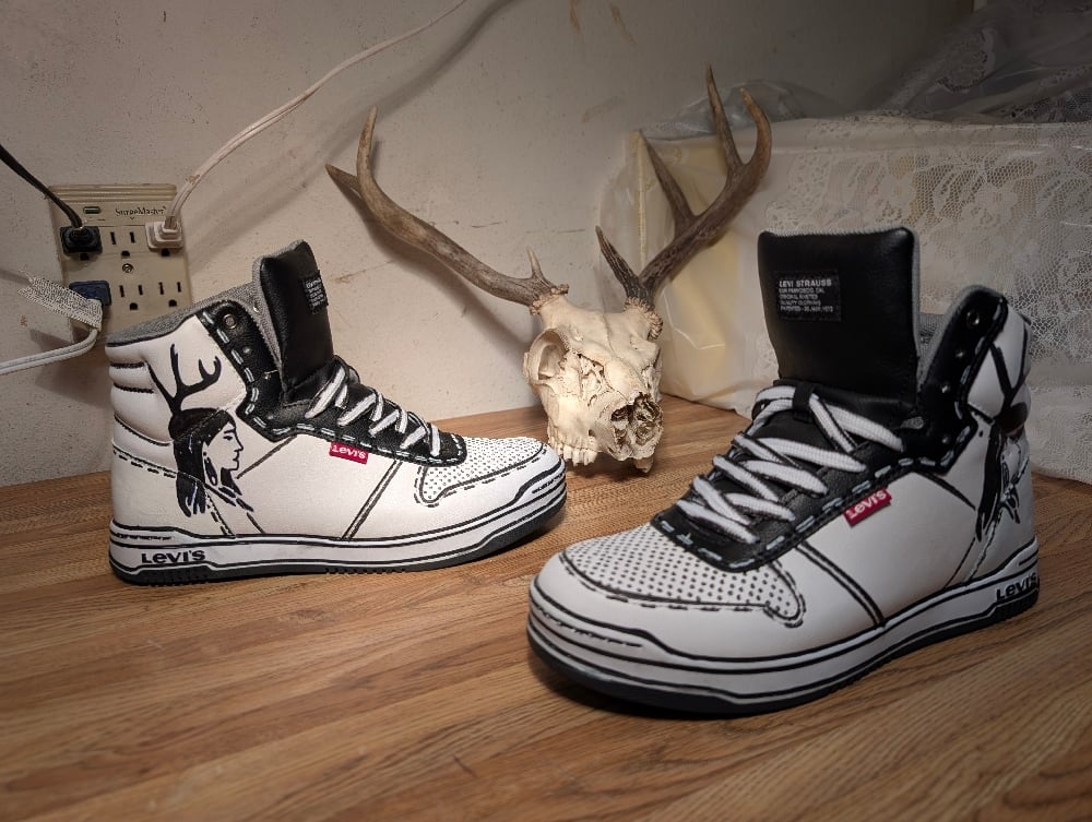 Image of Custom Deer Woman Levi Sneakers 