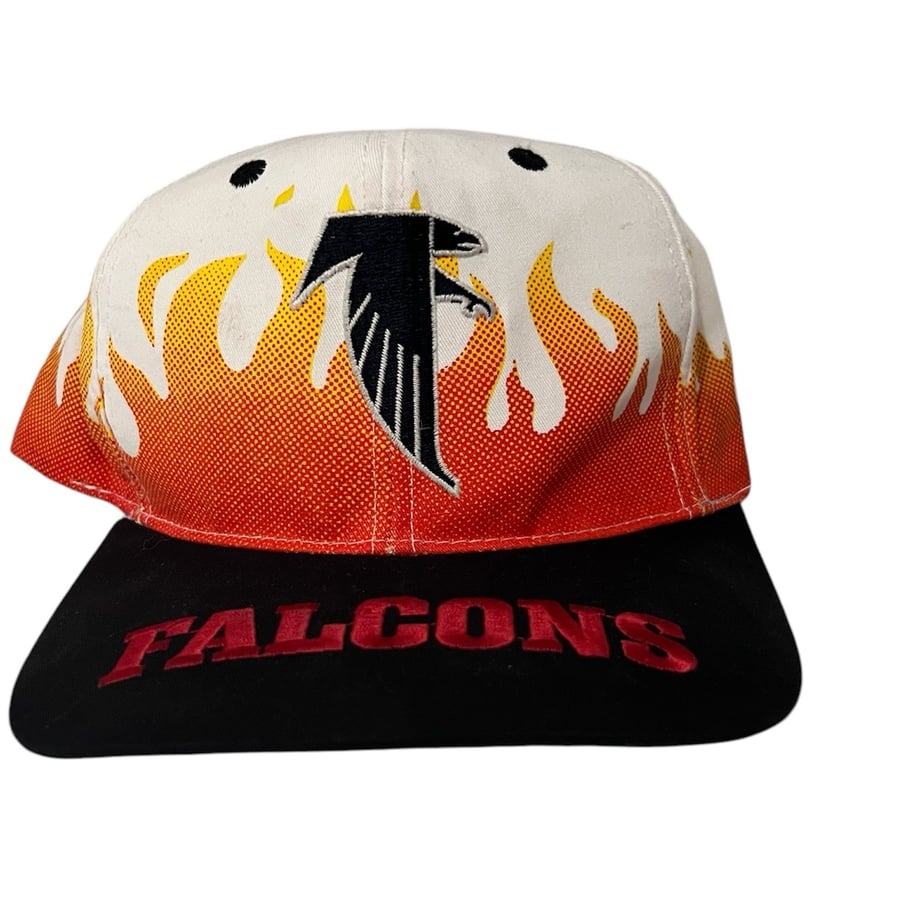 Image of Vintage Atlanta Falcons On Fire SnapBack 