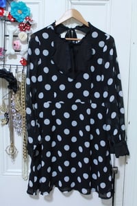 Image of Black Friday Polka Dot Shift Dress