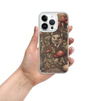 Image 23 of Boho Nature Cottagecore Inspired Hedgehogs Among Mushrooms Clear Case for iPhone®