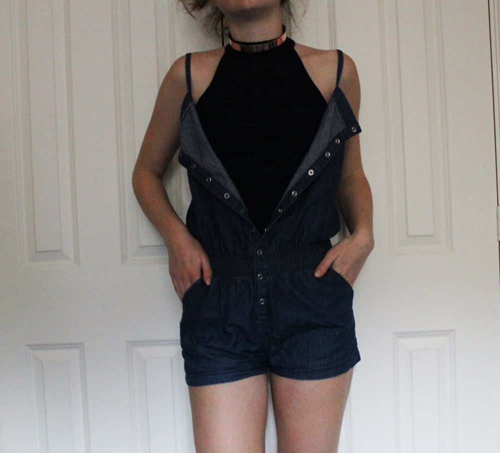 Image of New look denim playsuit size 10