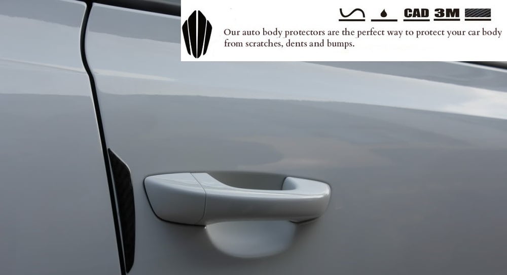 Image of Side Door Resin Coated door protectors Plaid/Carbon Fiber/German Flag
