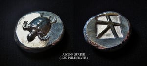 Image of Sea Turtles of Aegina Drachm Coin