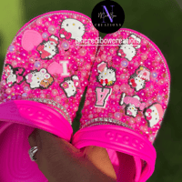 Image 2 of Kitty Bling Crocs