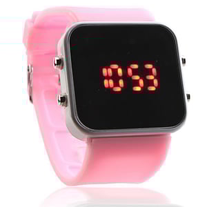 Image of Pink LED Fashion Face Watch