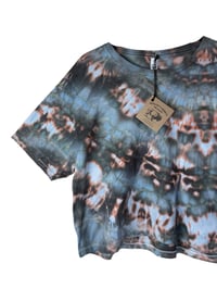 Image 5 of L Crop Tee in Ember Ice Dye