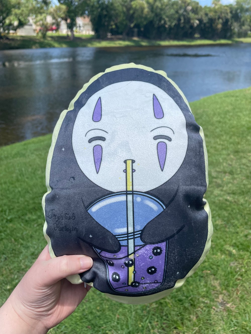 Image of Spirit Plush Pillow & Acrylic Keychain