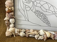 Image 4 of Seashell Picture Frame 8” x 10” #2