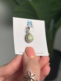 Image 4 of ETHIOPIAN OPAL PENDANT WITH CHAIN .925 STERLING SILVER A