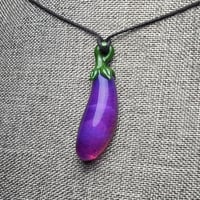 Fruit and Veggie Pendant 20 Eggplant