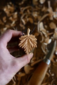 Image 1 of   Maple Leaf Pendant Necklace 