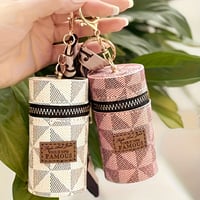 Image 5 of 3pcMini Vintage Coin Purse - Classic Zipper Bag Chic Scarf Trim, Multifunctional Lipstick Bag Coins,