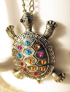 Image of Colorful Turtle Necklace