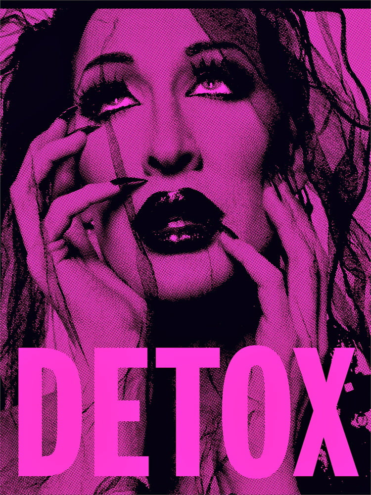 Image of Autographed Detox PINK Silk-Screen Poster