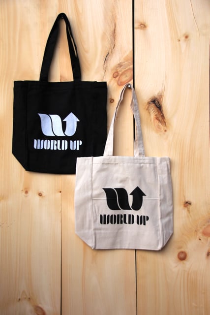 Image of World Up Cotton Tote Bags