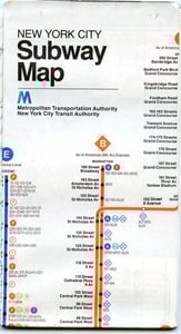Image of MINT 1979 New York City Subway Guide