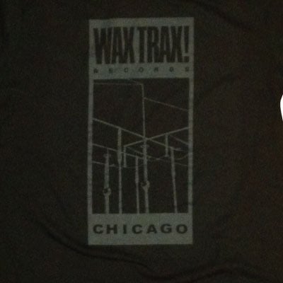 WAX TRAX! - T-Shirt / Classic Wire Logo (Dark Grey)