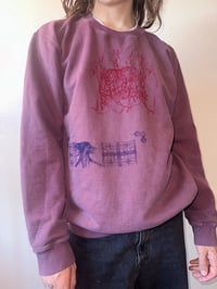 Image 1 of All things seem possible in may sweatshirt in dusty pink