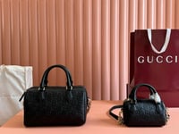 Image 1 of GG Monogram Boston Bag