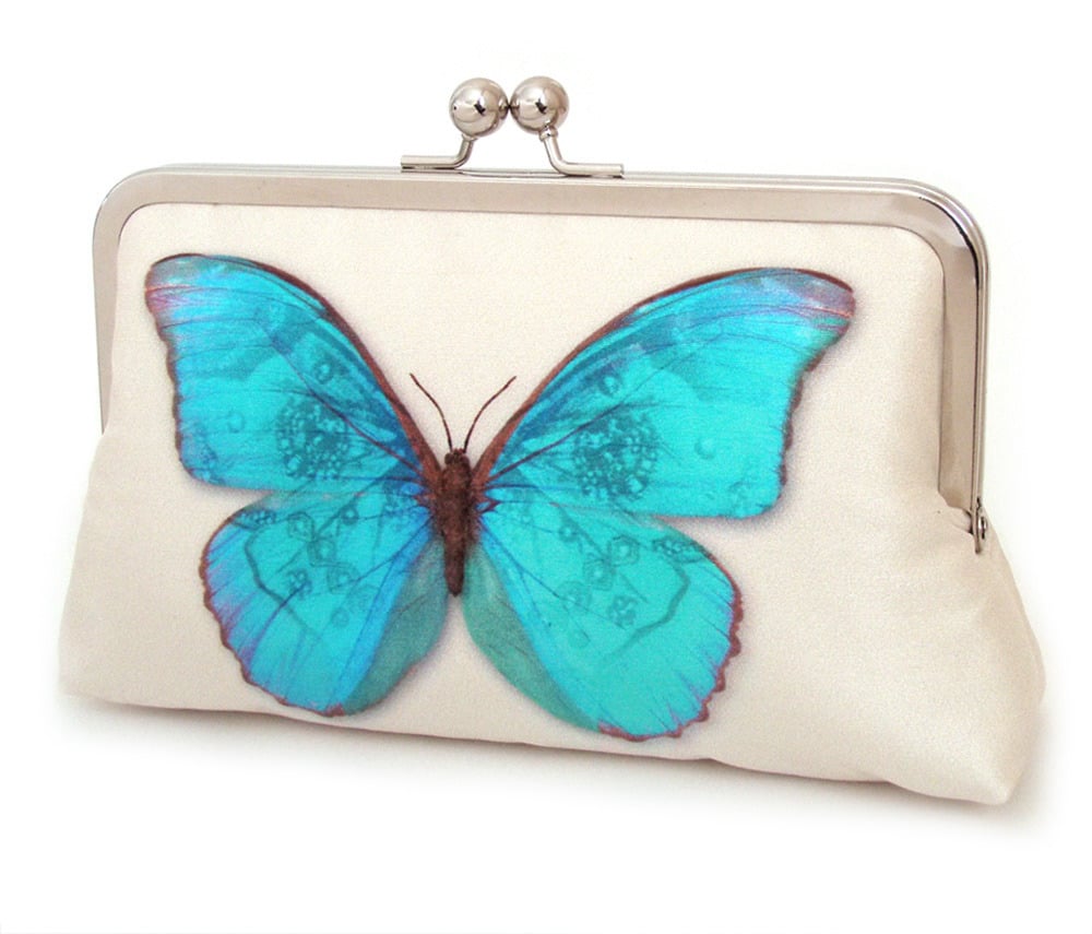 butterfly clutch bag