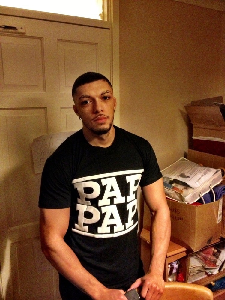 Image of Official 3D PAP PAP TEE [White on Black]
