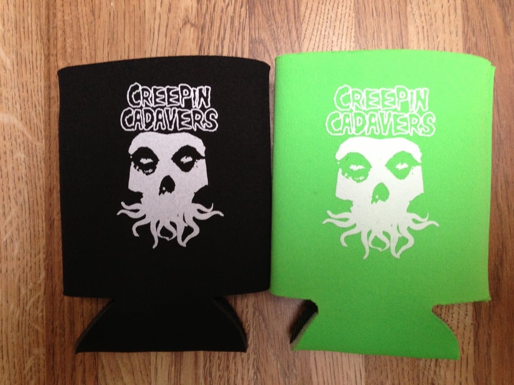 Image of Creepin Cadaver Crimson Cthulhu Koozie 